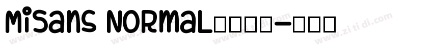 MiSans Normal小米公司字体转换